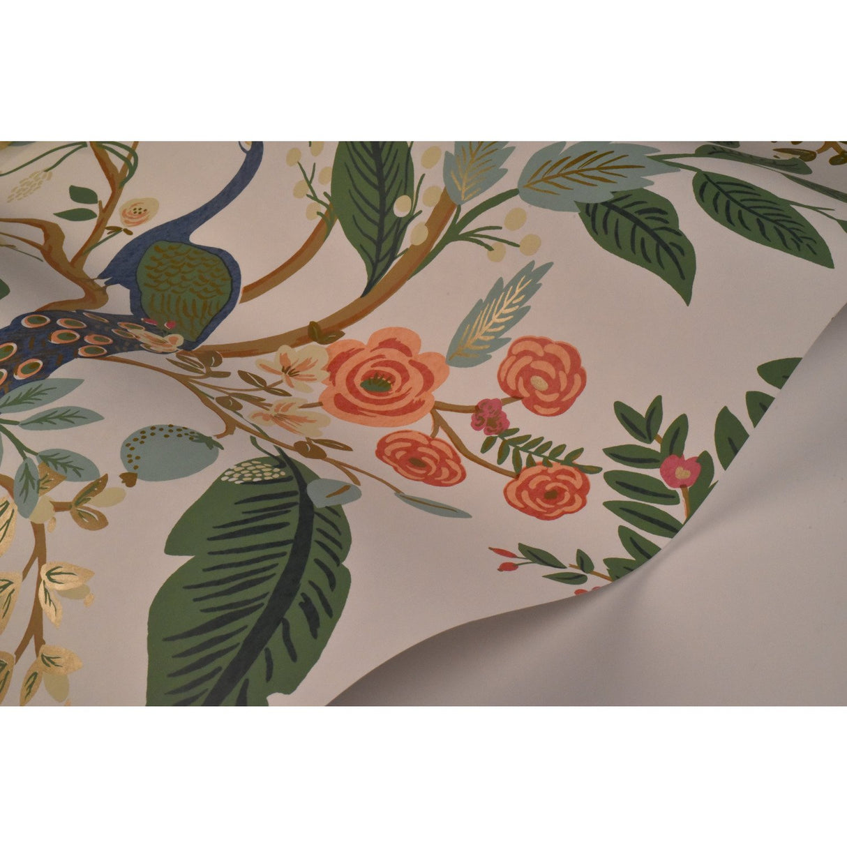 Garden Party Coral & Orange Wallpaper with Bohemian Floral Pattern, Heavy Weight Paper - York RI5119