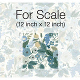 Garden Party Blue Wallpaper with Large-Scale Floral Motif - York RI5120