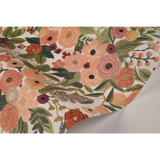 Garden Party Burgundy Floral Wallpaper - York RI5122