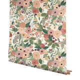 Garden Party Burgundy Floral Wallpaper - York RI5122