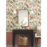 Garden Party Burgundy Floral Wallpaper - York RI5122