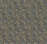 Tapestry Black Wallpaper with Botanical Floral Pattern - York RI5124