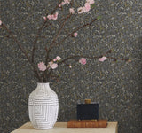Tapestry Black & Beige Botanical Non Woven Wallpaper - York RI5125