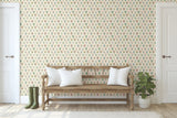 Hawthorne Cream Wallpaper with Botanical Floral Grid - York RI5130