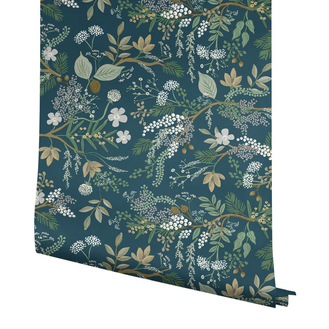 Juniper Forest Pine Wallpaper with Botanical Woodland Motif - York RI5165