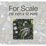 Juniper Forest Black Botanical Wallpaper with Woodsy Berries and Pinecones Motif - York RI5166