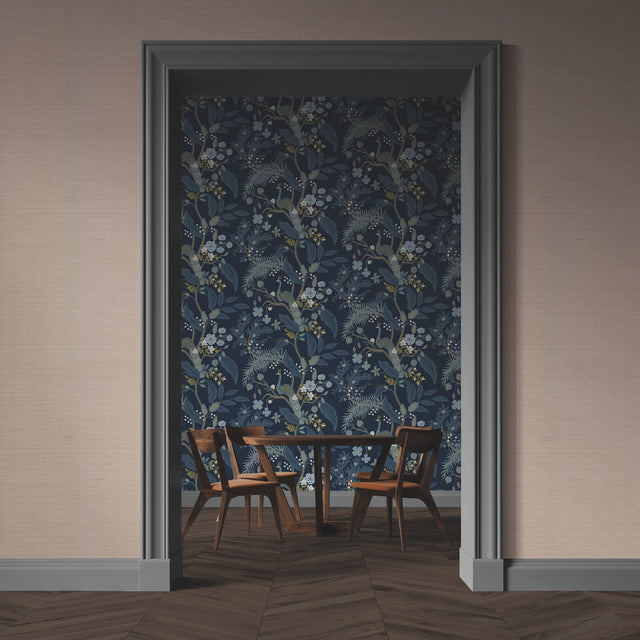 Palette Linen Sisal Grasscloth Wallpaper with Solid Textured Weave - York RI5182