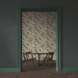 Palette Hunter Green Sisal Grasscloth Wallpaper with Textured Solid Weave - York RI5187