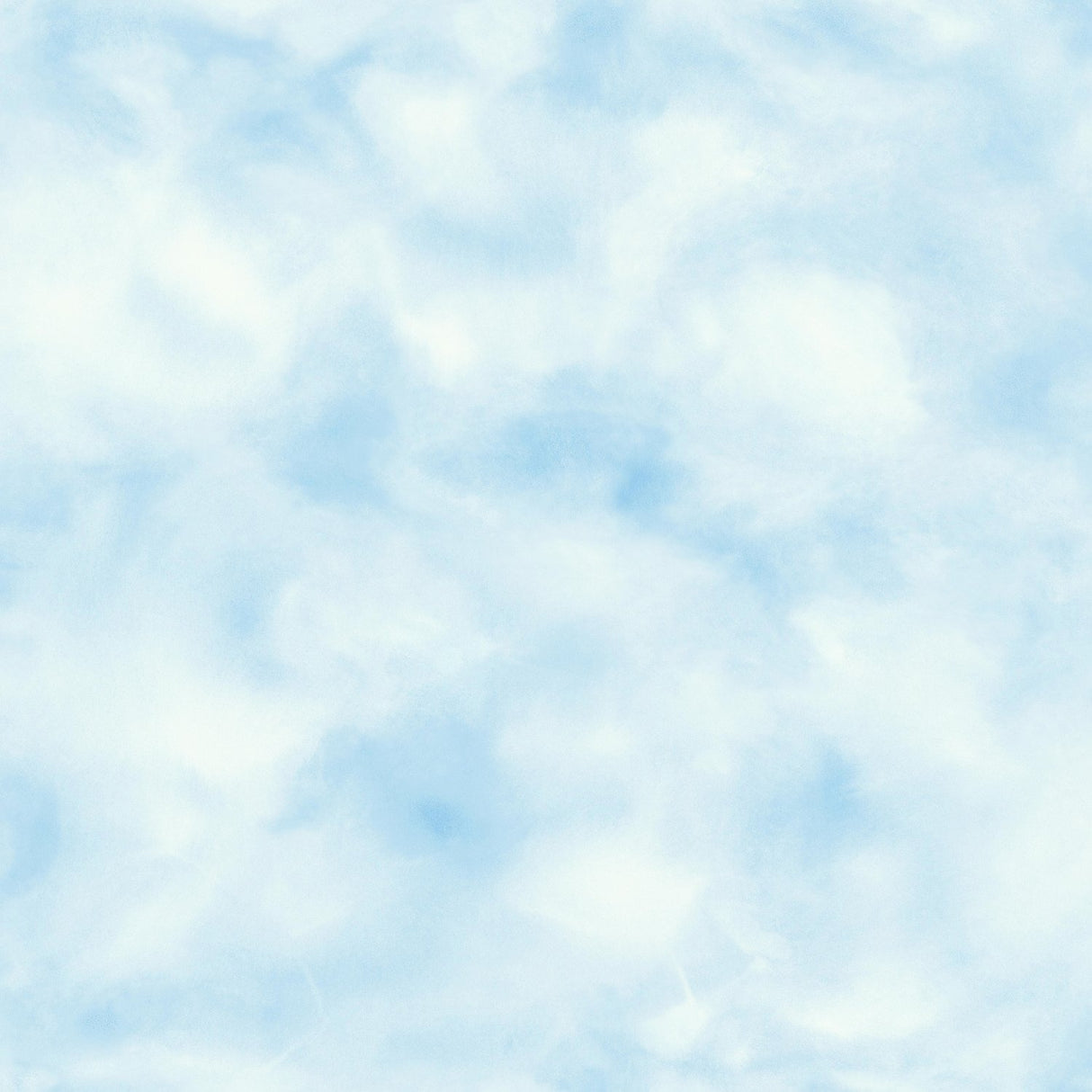 Cloud Teal Peel & Stick Wallpaper with Whimsical Nature Clouds Pattern - York RMK10708WP