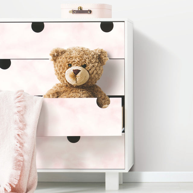 Cloud Pink Peel & Stick Wallpaper with Whimsical Nature Clouds Pattern - York RMK10709WP