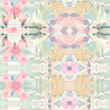 Synchronized Floral Pink Peel & Stick Wallpaper with Botanical Floral Pattern, Transitional Style - York RMK10853WP