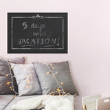 Chalkboard Black Peel & Stick Wallpaper with Chalkboard Novelty Pattern - York RMK10969WP