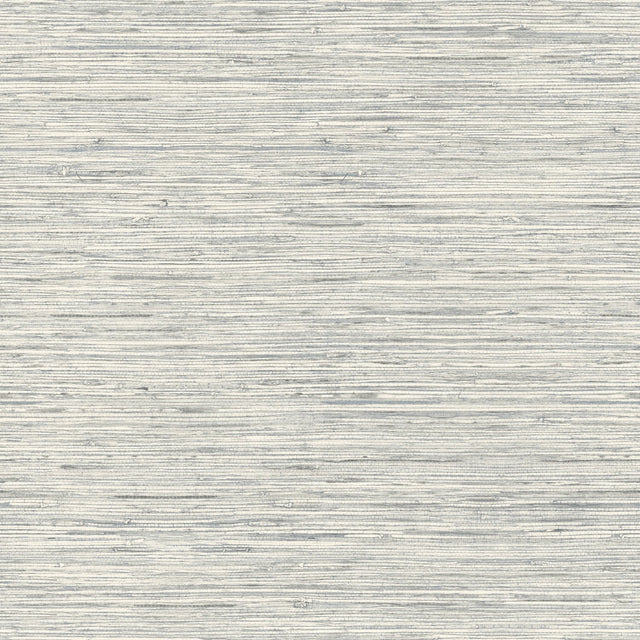 Faux Grasscloth Light Grey Peel & Stick Wallpaper with Traditional Nature Pattern - York RMK11078WP