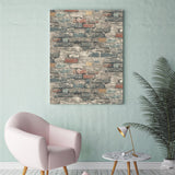 Brick Alley Blue Peel & Stick Wallpaper with Industrial Exposed Brick Pattern - York RMK11080WP