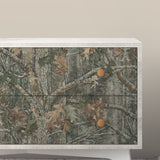 Kanati Camo Green Peel & Stick Wallpaper with Botanical Leaf Camouflage - York RMK11081WP