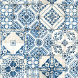 Mediterranean Tile Blue Peel and Stick Wallpaper by RoomMates RMK11083WPZ