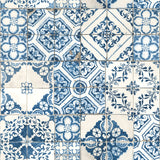 Mediterranean Tile Blue Peel and Stick Wallpaper by RoomMates RMK11083WPZ
