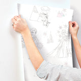 Disney Frozen Pink Peel & Stick Wallpaper with Novelty Kids Pattern - York RMK11169RL