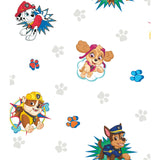 Paw Patrol Blue Peel & Stick Wallpaper with Kids Novelty Pattern - York RMK11175RL
