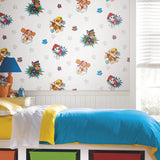 Paw Patrol Blue Peel & Stick Wallpaper with Kids Novelty Pattern - York RMK11175RL