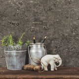 Faux Cork Charcoal Grey Peel & Stick Wallpaper