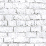 White Brick White Peel and Stick Wallpaper by RoomMates - RMK11237WPZ