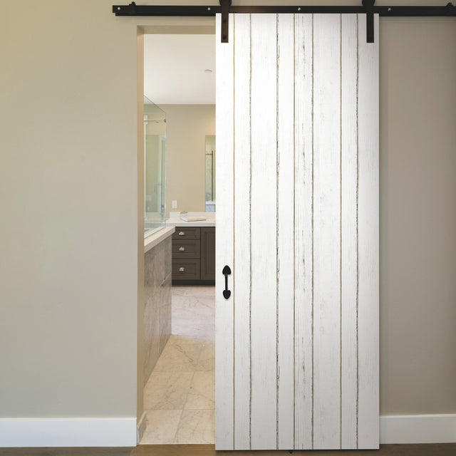 Shiplap White Peel & Stick Wallpaper with Farmhouse Wood Motif - York RMK11240WP