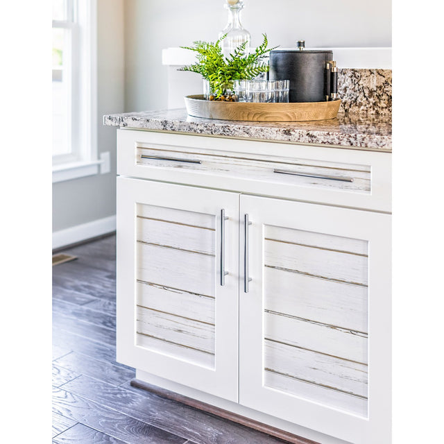 Shiplap White Peel & Stick Wallpaper with Farmhouse Wood Motif - York RMK11240WP
