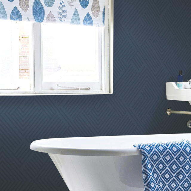 Perplexing Blue Peel & Stick Wallpaper