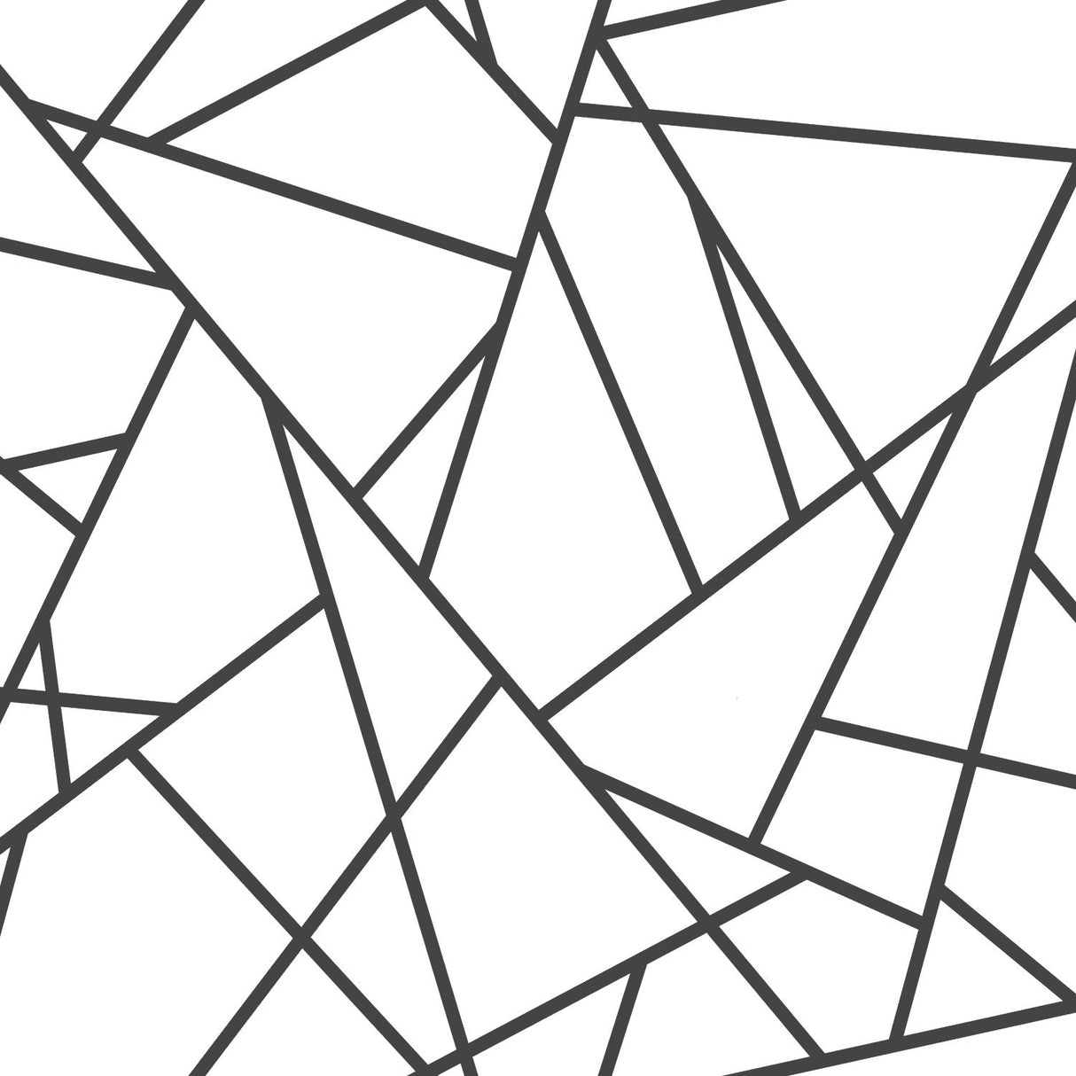 Fracture Black Peel & Stick Wallpaper with Modern Geometric Pattern - York RMK11267WP