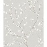 Cherry Blossom Neutral Peel & Stick Wallpaper with Botanical Floral Pattern, Traditional Style - York RMK11270WP