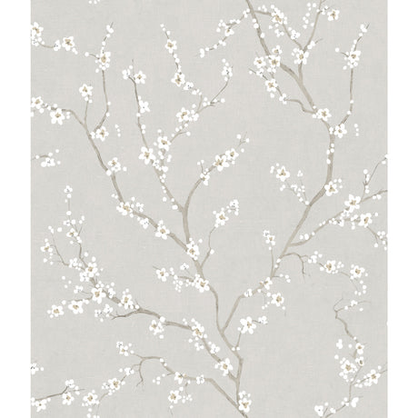 Cherry Blossom Neutral Peel and Stick Wallpaper by RoomMates - RMK11270WPZ