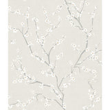 Cherry Blossom Pearl Peel & Stick Wallpaper with Traditional Floral Pattern - RoomMates RMK11271WP