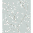 Cherry Blossom Blue Peel and Stick Wallpaper by RoomMates - RMK11272WPZ