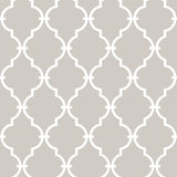 Modern Trellis Beige Peel & Stick Wallpaper