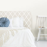 Modern Trellis Beige Peel & Stick Wallpaper
