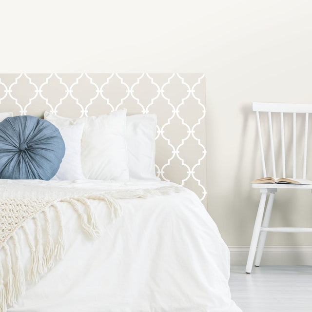 Modern Trellis Beige Peel & Stick Wallpaper
