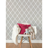 Modern Trellis Beige Peel & Stick Wallpaper