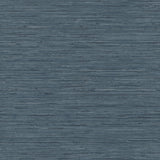 Faux Grasscloth Blue Peel & Stick Wallpaper with Faux Grasscloth Pattern, Traditional Style - York RMK11314WP