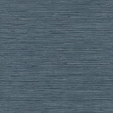 Faux Grasscloth Blue Peel & Stick Wallpaper with Faux Grasscloth Pattern, Traditional Style - York RMK11314WP SAMPLE