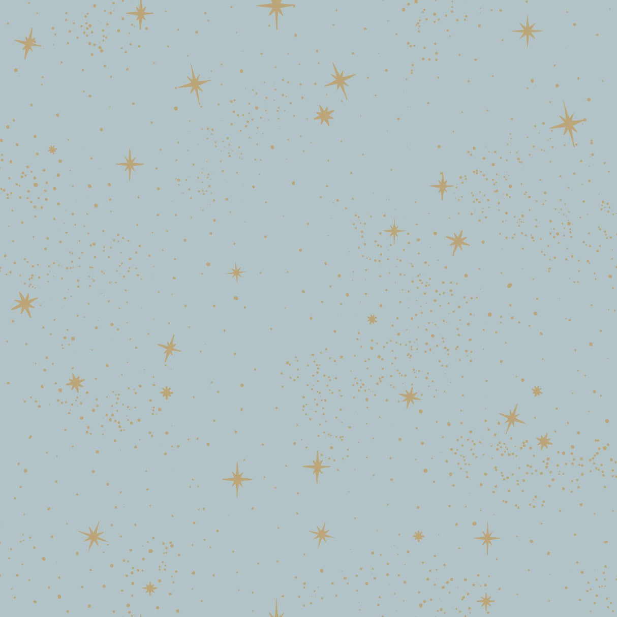 Upon A Star Blue Peel & Stick Wallpaper with Metallic Starburst Pattern - York RMK11320WP