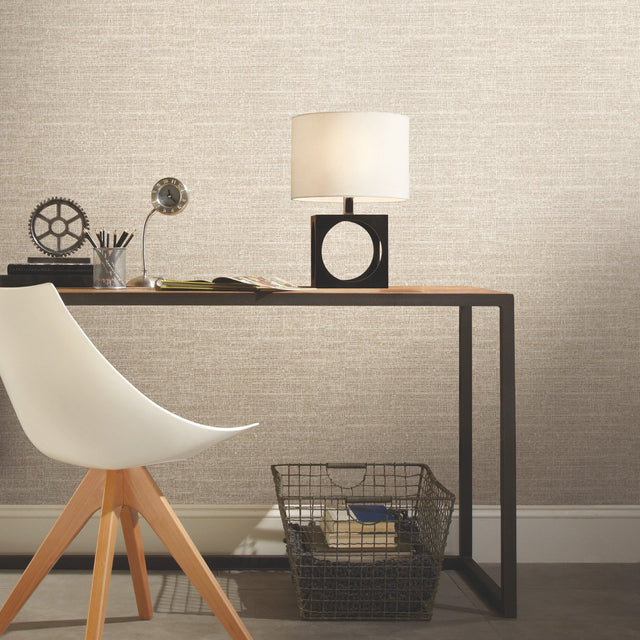 Tweed Brown Peel & Stick Wallpaper with Texture Pattern, Traditional Style - York RMK11330WP