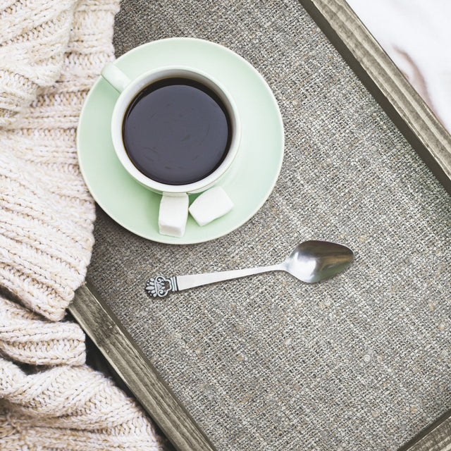 Tweed Grey Peel & Stick Wallpaper with Traditional Global Texture Pattern - York RMK11331WP