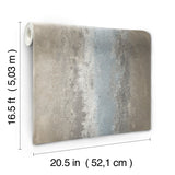 Oxidized Metal Grey Peel & Stick Wallpaper with Pearl Effect - York RMK11345WP