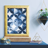 Paul Brent Moroccan Tile Blue Peel & Stick Wallpaper with Modern Geometric Pattern - York RMK11354RL