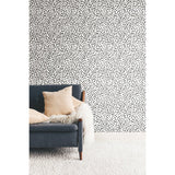 Confetti Black Peel & Stick Wallpaper with Whimsical Global Novelty Pattern - York RMK11406WP