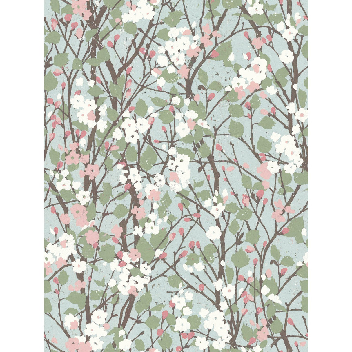 Willow Branch Blue Peel & Stick Wallpaper with Botanical Trees Pattern, Modern Style - York RMK11423RL