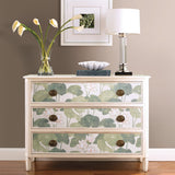 Lily Pad Green Peel & Stick Wallpaper with Botanical Leaves Pattern, Modern Style - York RMK11438WP