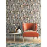 Tropical Flowers Green Peel & Stick Wallpaper with Botanical Floral Pattern - York RMK11469WP