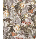 Tropical Flowers Beige Peel & Stick Wallpaper with Botanical Floral Pattern - York RMK11470WP